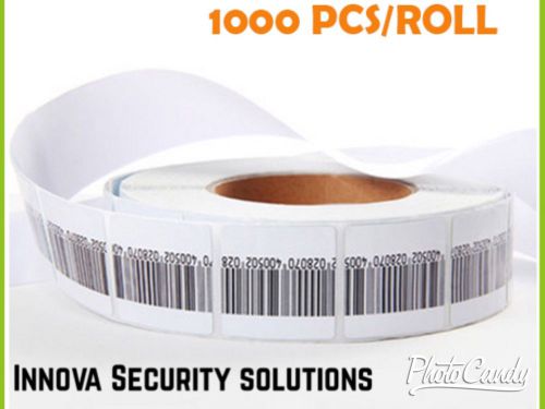 1.000 Tags 8.2 MHz Checkpoint Compatible Soft Label Anti Thief Barcode