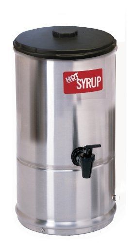 Wilbur curtis syrup warmer 1.0 gallon syrup container - stainless steel and for sale
