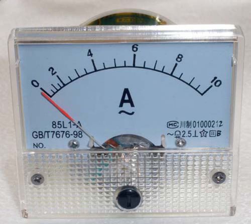 AC 10A Ammeter 85L1 Mechanical Analog Panel Meter current measuring AC 0-10A