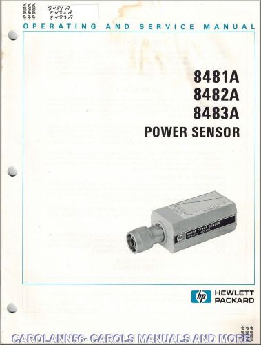 HP Manual 8481A 8482A 8483A POWER SENSOR