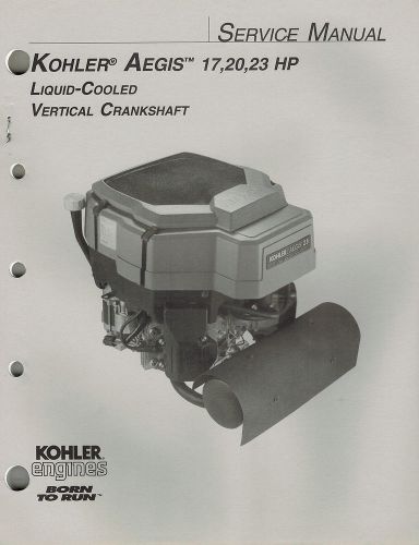 Kohler aegis 17 20 23  hp liquid  engine service manual &#034;new&#034; for sale