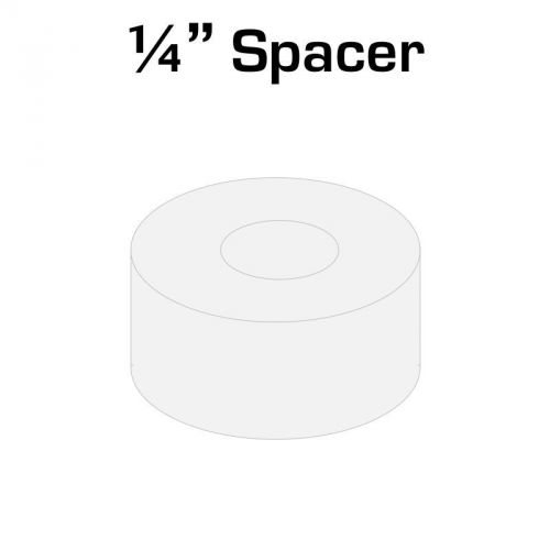 Nylon spacer 1/4&#034; thick, 1/2&#034; od 0.194&#034; id, 10 pack for vex robotics 0.25 inch for sale
