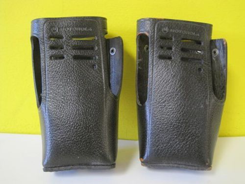 Lot of 2 Motorola HLN9665 Leather Holster HT750 PR860 MTX850 MTX950 #HLN9665