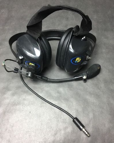 Racing Radio Headset Headphones Black With Microphone
