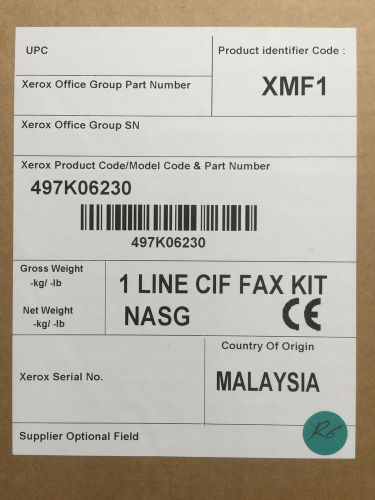 Xerox 497K06230 Cif Fax Kit. Single Line Fax Card Has Been Tested Works Properly