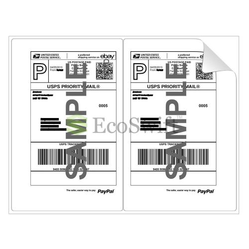 (90) 8.5 x 5.5 XL Premium Shipping Half-Sheet Self-Adhesive eBay PayPal Labels