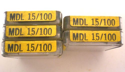 25 MDL (3AG-SB) Fuses Time Delay 15/100 Amps, 125V BUSSMANN, Lot 70, Made in USA