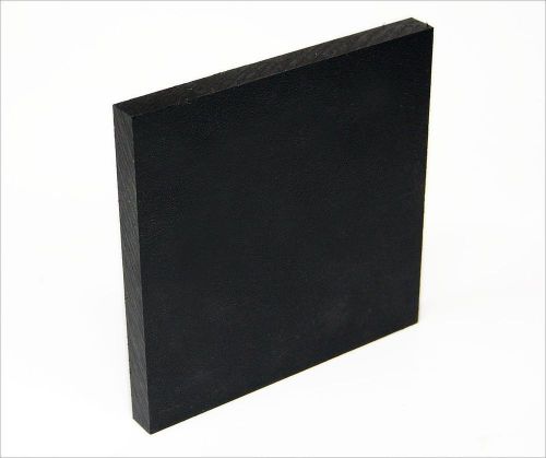 Black Smooth Plastic Sheet HDPE Cutting Board 3/8&#034; x 12&#034; x 12&#034; FDA &amp; NSF (Qty:2)