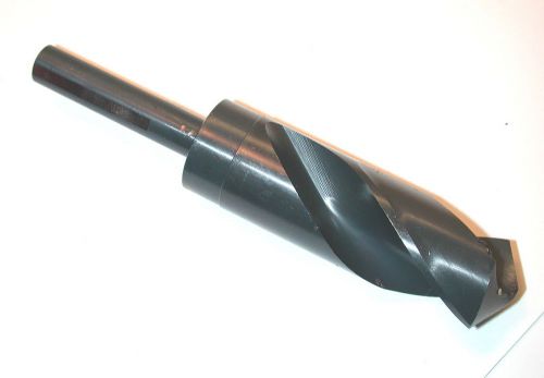 Nos cle-line usa 1-3/16&#034; hss black oxide 1/2&#034; round shk 3 flats siver &amp; demming for sale
