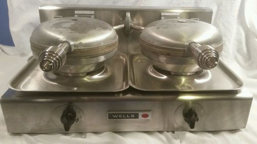 Wells Manufacturing WB-2  Waffle Baker with Dual 7&#034; Grids WAFFLE HOUSE STYLE