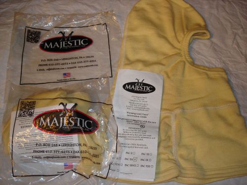 2 majestic pac iia nomex brand new hood, firefighting/hot work **free shipping** for sale