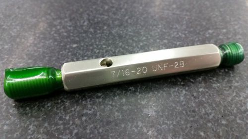 7/16-20 2B Thread Plug Gage Go/NoGo, Southern Gage Made in USA, Brand New