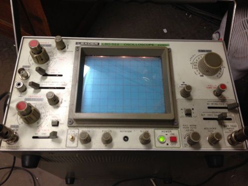 LEADER LBO-522 OSCILLOSCOPE  20MHZ for Parts or repair