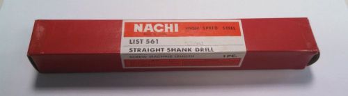 NACHI 53/64 HIGH SPEED STEEL STRAIGHT SHANK SCREW MACHINE DRILL 561 SERIES NEW