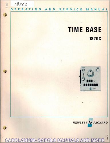 HP Manual 1820C TIME BASE