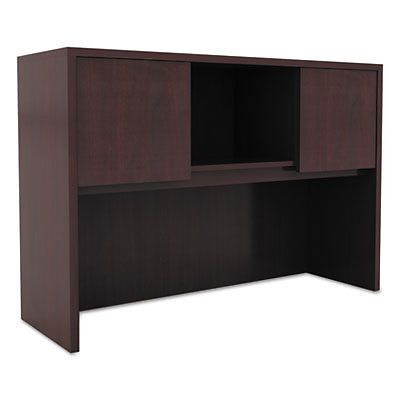 Valencia Series Hutch with Doors, 47w x 15d x 35 1/2h, Mahogany, Sold as 1 Each
