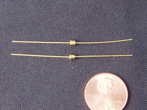 Qty 2: Genuine GE 1N3719 Tunnel Diode Full Leads Gold Plated 10 ma JAN1N3719 NOS
