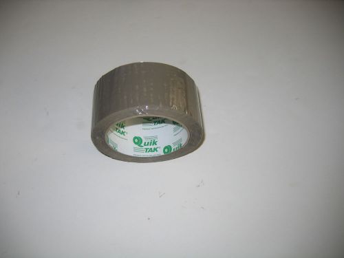 2 Rolls Quik Tak Industrial Polypropylene Rubber Adhesive Tape 2&#034; x 110 Yd Tan
