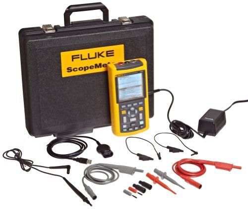Fluke 123/003s industrial scopemeter with scc120 kit, 20mhz frequency for sale