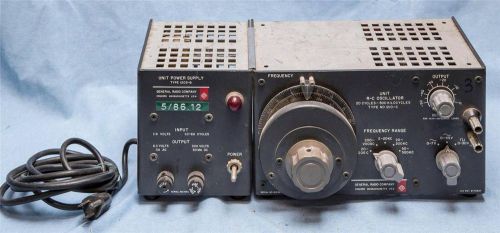Vintage General Radio Company Frequency Generator &amp; Power Supply dq