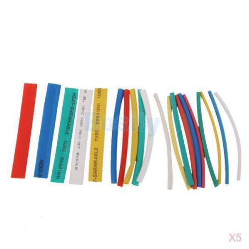 5x 20pcs dia. 2.5/3.5/5.0/7.0mm heat shrinkable tube shrink tubing wire sleeve for sale