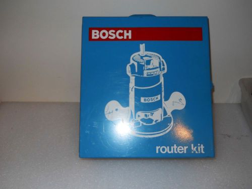 BOSCH 1604 ROUTER FIXED BASE 115V 11A 25000 RPM + DELUXE GUIDE AND CASE