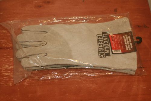 Lincoln Electric KH641 Leather Welding Gloves, One Size, Grey
