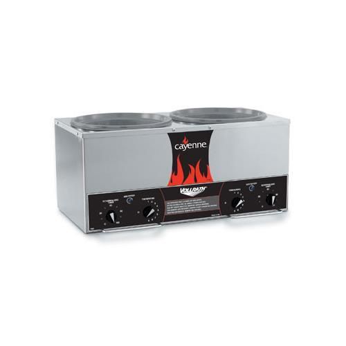 Vollrath 72029 Cayenne Twin 7-Qt. Well Countertop Cooker/Warmer With Accessory K