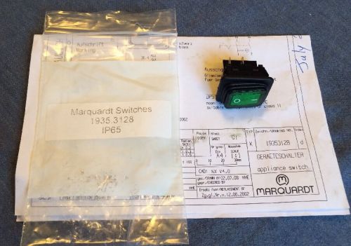 Qty (1) nos marquardt 1935.3128 rocker switch dpst on-off ip65 16a 125-250vac for sale