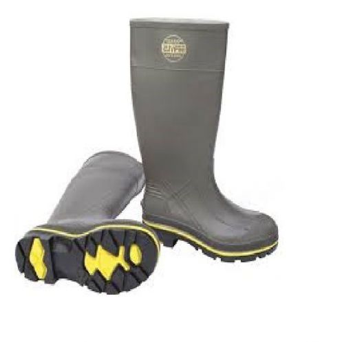 Servus Knee Steel Toe Boots, Men&#039;s, Sz 11, PVC, Gray, 15&#034; H, 75101 |OH3| RL