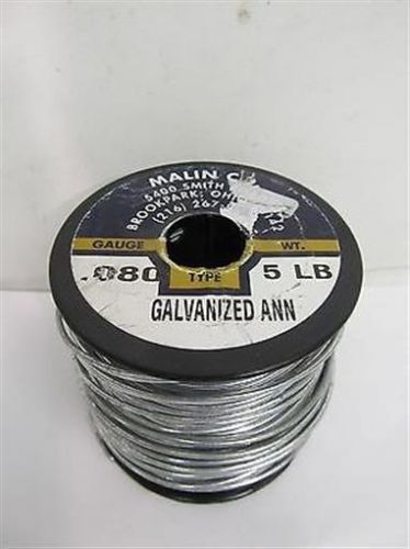 Malin Co., .080, 5 lbs of Galvanized Annealed Wire