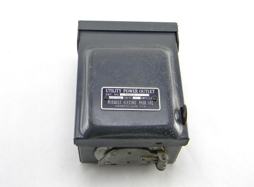 USED MIDWEST P-7968-B UTILITY POWER OUTLET 50AMP 120/240VAC