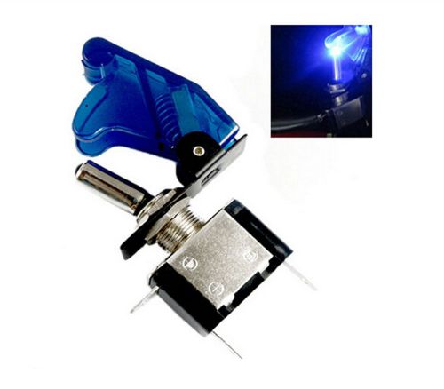Hot Racing Car Automotive LED Illuminated Spst Toggle(Blue, Blue Light)