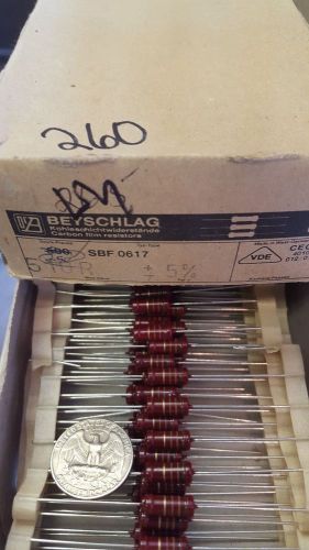Lot of 20 Vintage Beyschlag Carbon Film Resistor NOS 510 Ohm 5% (new old stock)