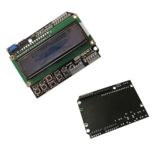 1Pcs 1602 Blue Backlight  LCD Board Keypad Shield For Arduino LCD Duemilanove