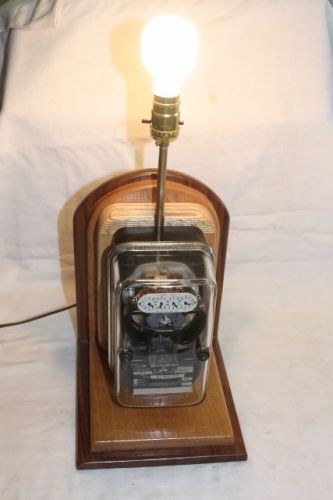 1920’s WESTINGHOUSE TYPE OB WATTHOUR METER TABLE LAMP POLYPHASE STEAMPUNK