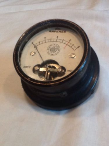 Vintage DC Ammeter, Hoyt / Valley, 0-8 Amps