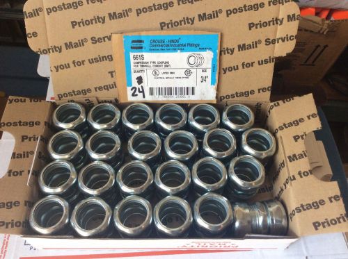 CROUSE-HINDS 3/4&#034; compression coupling ONE BID FOR FULL BOX