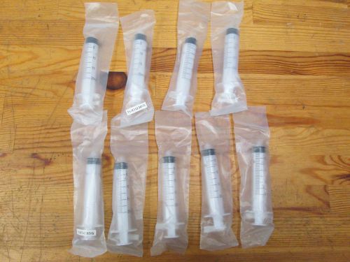 New Open Box Ajax Scientific Plastic Luer Lok Syringes, 20ml, 9 Pack Free Ship