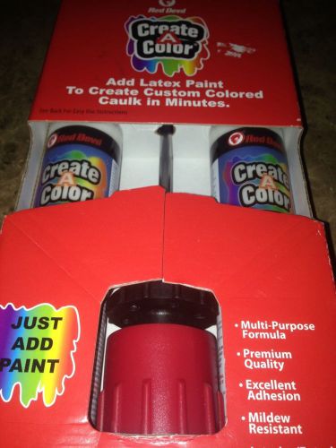 Red Devil Create A Color add to latex paint to create custom caulk. New