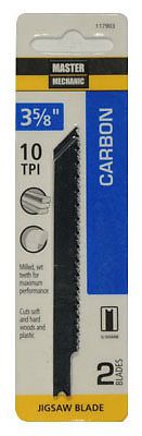 DISSTON COMPANY 2-Pack 3-5/8-Inch 10-TPI Carbon Jigsaw Blade