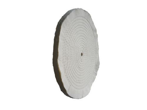 Full Disc White Cloth and Sisal Buffing Wheel 10”x1/2” For Fine Metal Polishing