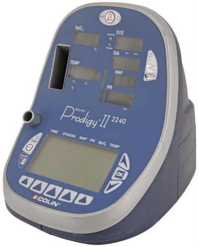 Colin Press-Mate Prodigy II 2240 Medical Vital Signs Patient Monitor NO CUFF
