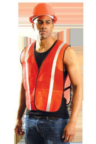Brand New OCCUNOMIX LUX-XSBM  Orange Mesh Safety Vest