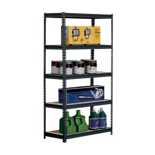 5-shelf heavy duty steel shelving 800 lb workbench storage shelf garage black for sale