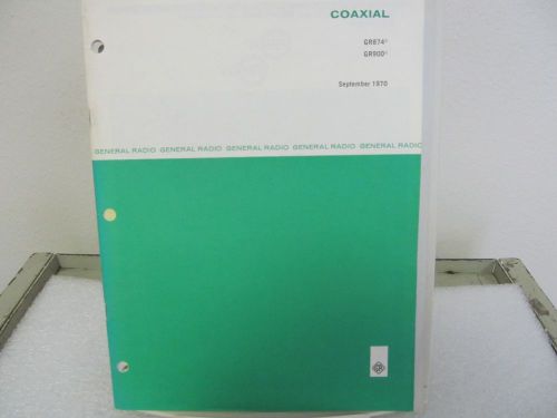 General Radio Coaxial Products Vintage Catalog.....1970
