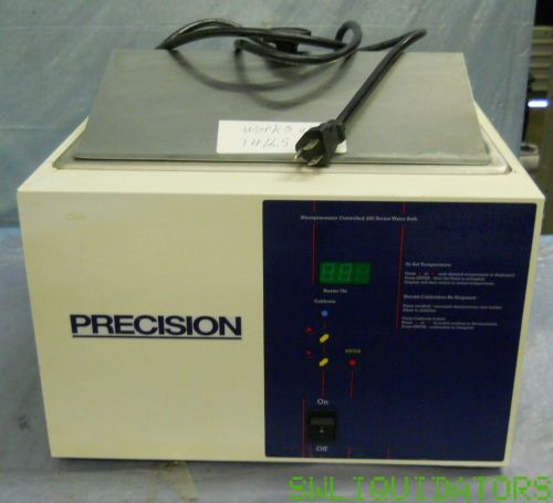 Good working PRECISION 51221050 Microprocessor Controlled Water Bath model 283