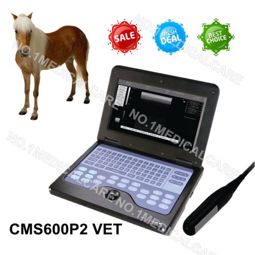 Veterinary cms600p2 digital portable ultrasound scanner machine+rectal probe for sale