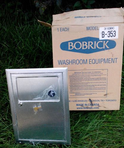 Bobrick B-353 Sanitary Napkin Disposal Wall Unit, Recessed