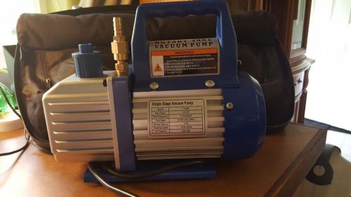 Single Stage Rotary Vane Vacuum Pump, 1/4HP 3CFM